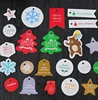 100pcs/bag Christmas Festival Thanks Around Snow Star Tree Tags Paper Gift Label DIY Crafts Hang Tag Baking Wrapping Heart Card