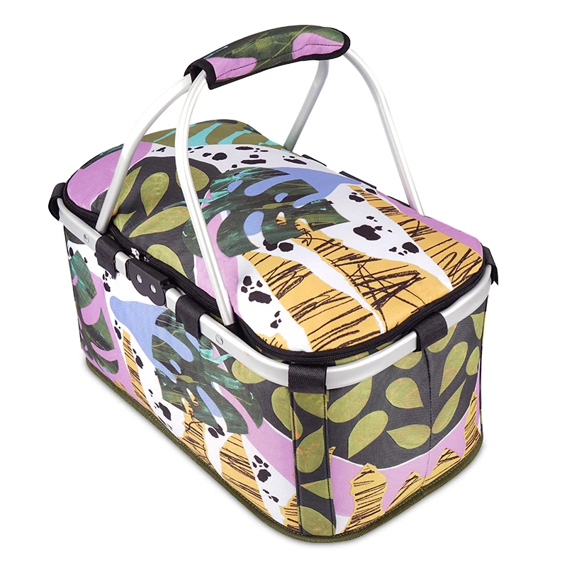 collapsible insulated picnic basket insulated bag camper