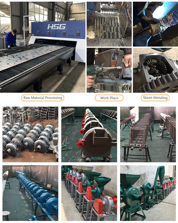 Small Animal Feed Grain Corn Maize Disk Flour Mill Wheat Crusher Grinder Grinding Milling Machine Price