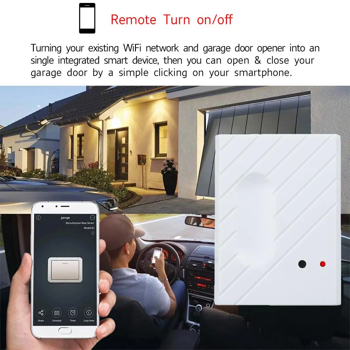 Ewelink Wifi Garage Door Opener Compatible With App And Alexa Control