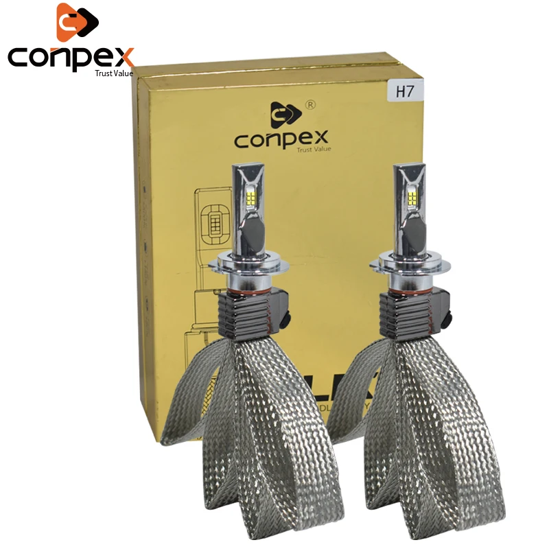Conpex P11 12V CSP Chip Copper Strip Heat Dissipation Fanless H3 H4 H7 H11 9005 9006 Led Headlights For Automotive Modification