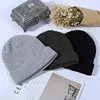 special knit man winter hats fleece lining man winter beanies
