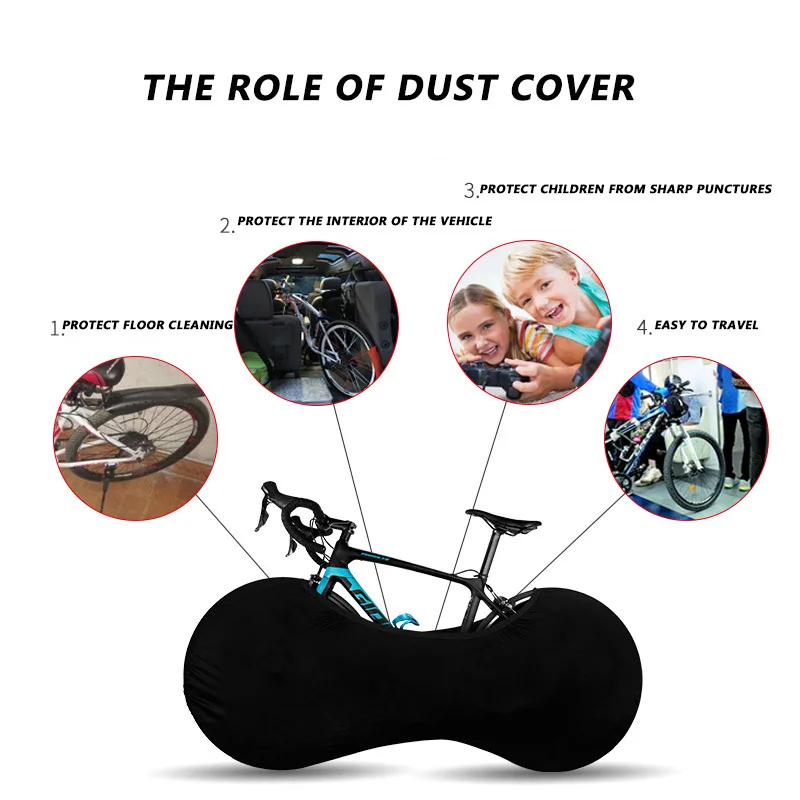 RIDERACE  Protector Wheels Cover MTB Road Bicycle Anti-dust Wheels Frame Cover Protective Gear Cycling Scratch-proof Storage Bag