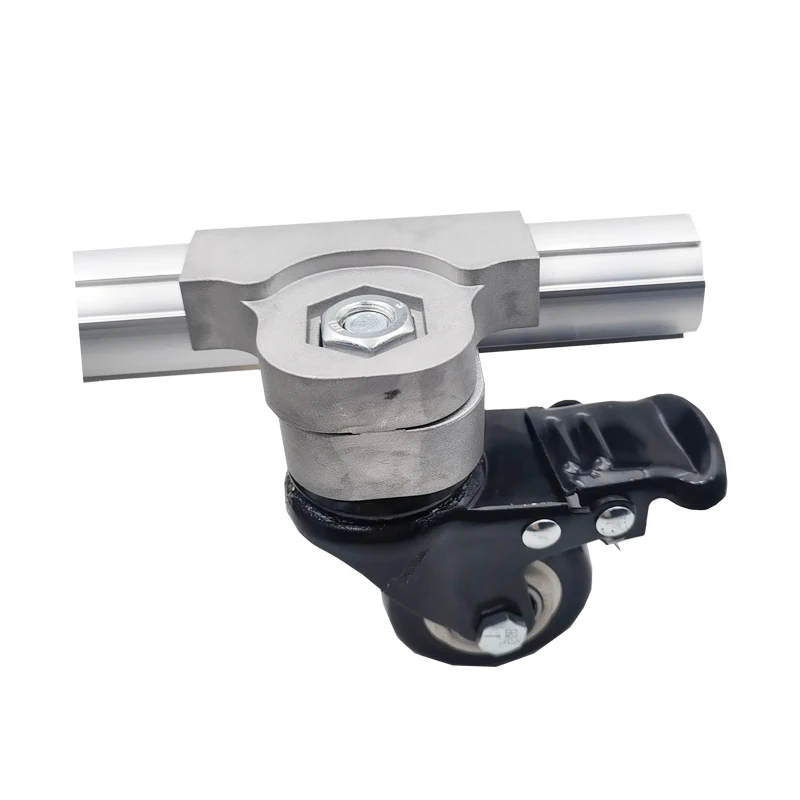 product side mounted caster connector third generation aluminum alloy grade 1000 series lean pipeline rod workbench-15