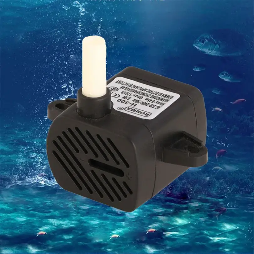 Filter Motor Pumps Mini Automatic Water 2.5W Fountain Submersible Aquarium Pump With Led