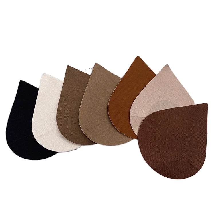 8 Colors Disposable Flower Petal Drop Shape Satin Polyester Nipple