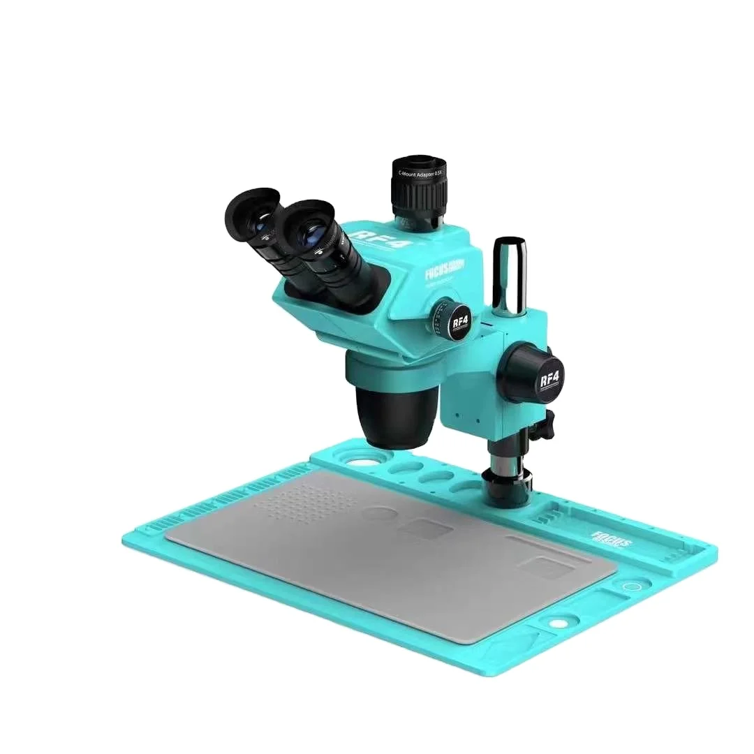 RF4 RF-6565PROD2 Continuous Zoom Trinocular Microscope with
