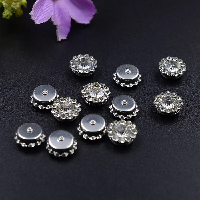 Sun flower claw set round crystal rhinestones for shoes