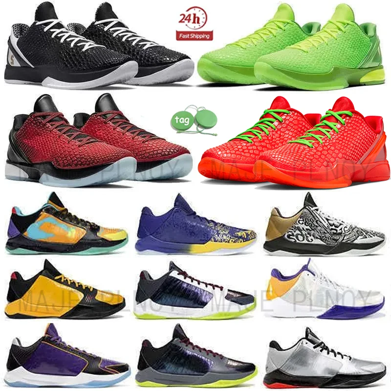 In Stock Classic Mamba Basketball Shoes Men 5 Bruce Lee 6 Protro ...