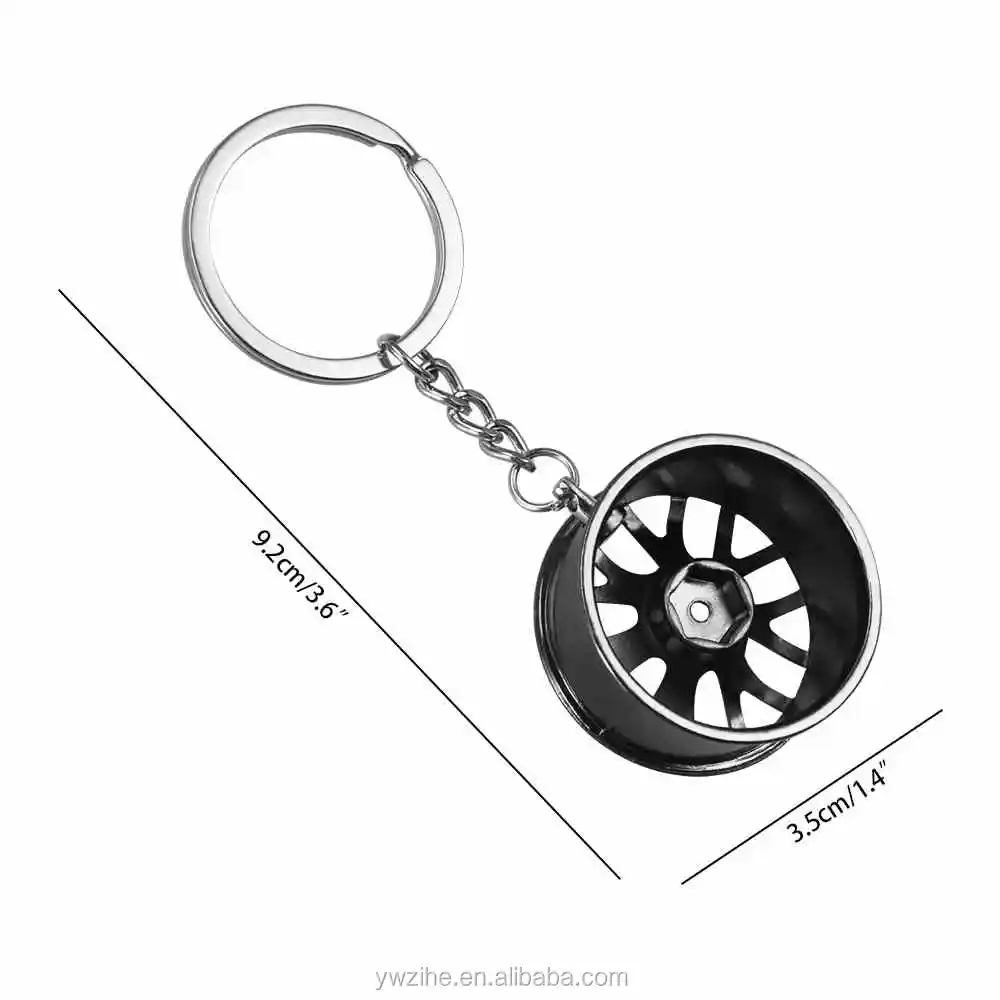 Porte-clés jantes de haute qualité Metal Sport Turbo Drift Key-chain Car  Wheel - Argent - Acheter sur PhoneLook