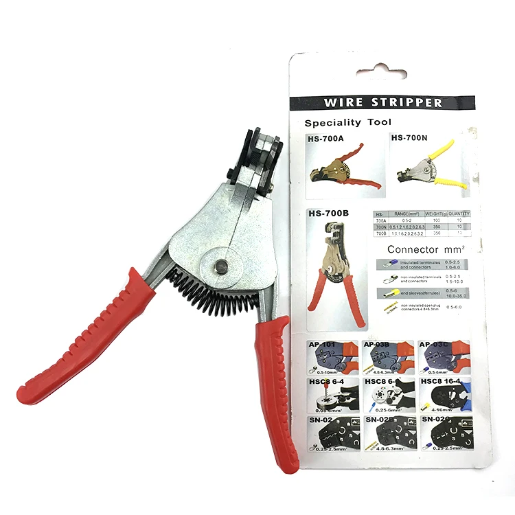 
HS-700B High Quality Automatic Wire Stripping plier for 0.5-6mm2 wire stripper hand tool cable stripper 