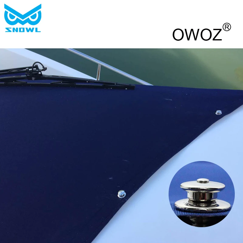 6 Pcs Owoz Upper Part Marine Hardware Brass Snap Fastener Antirust Boat