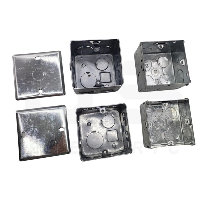 MK Box 3x3 No Punch 866ZIC Flush 1 Gang 1.0mm Galvanized Steel