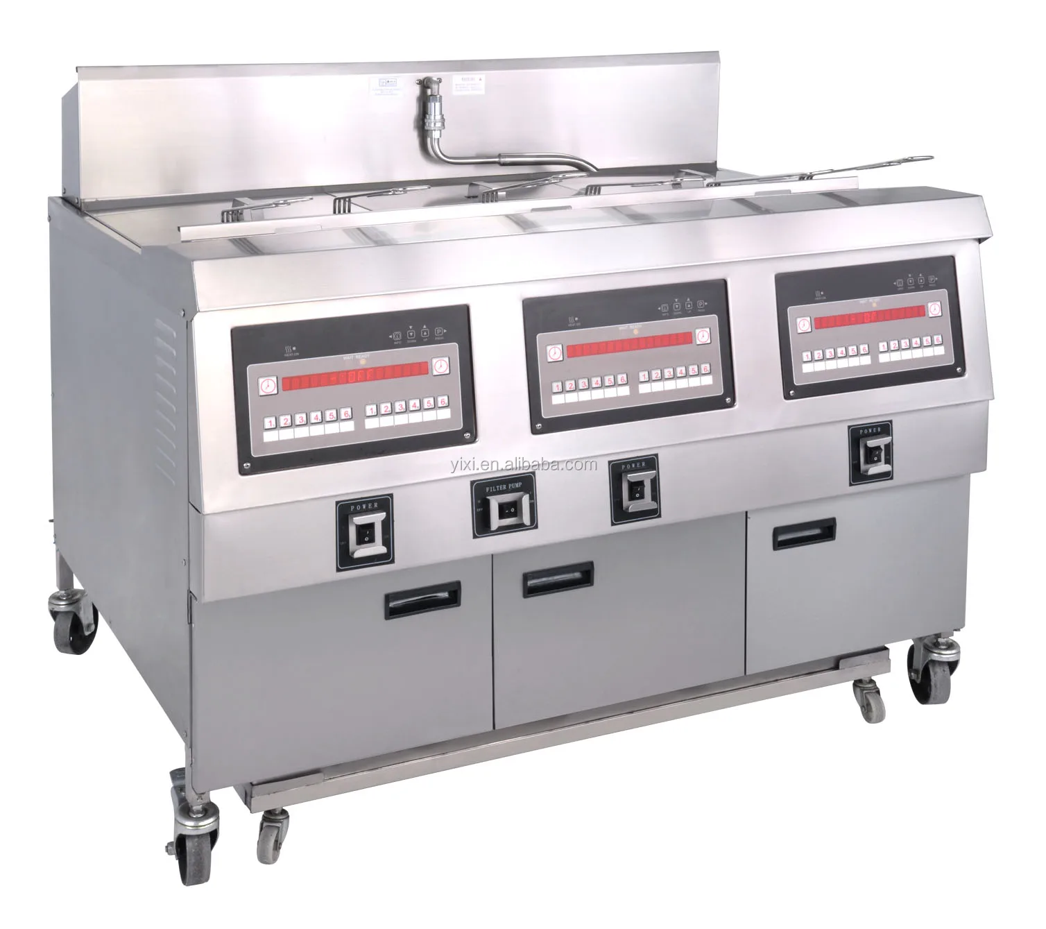 Cnix Kfc Three Tanks Chicken Open Fryer For Chips Fishes/commerical ...