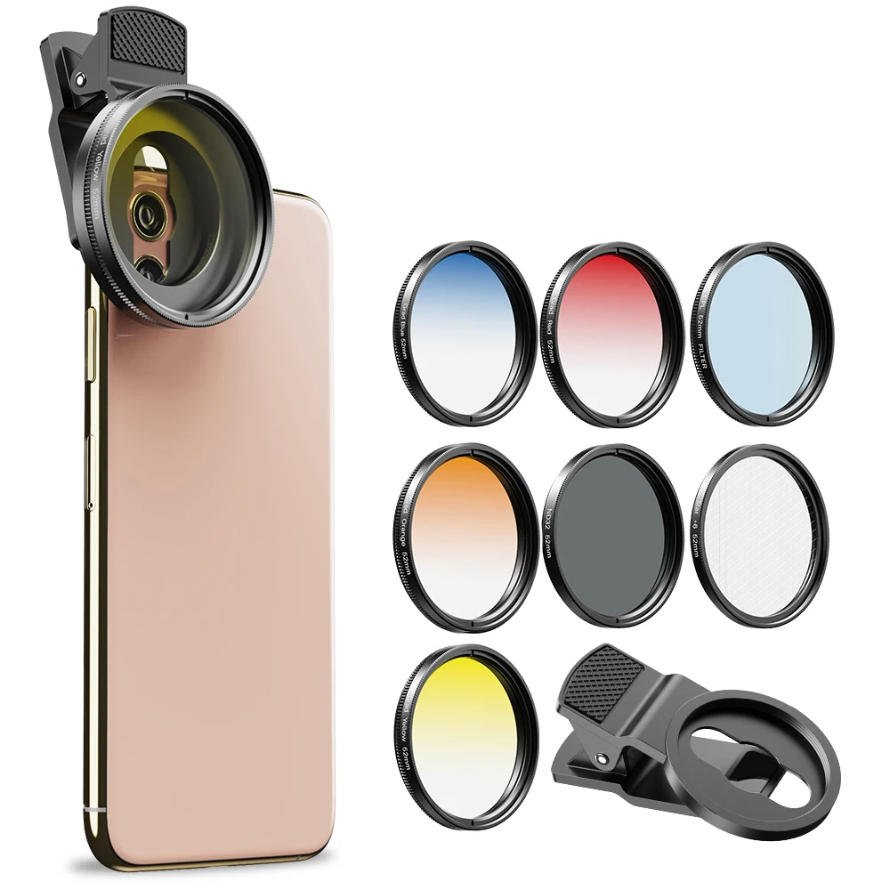 Kit Filtri Per Fotocamera E Telefono - 7 Filtri (CPL, ND32, Star, Colori) + Clip Universale - Foto 6