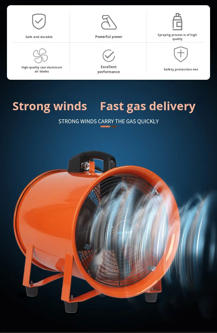 Axial Flow Fan, Portable, Copper - detail 4