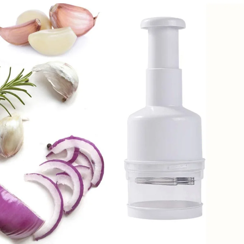 Manual Hand Onion Garlic Chopper Food Vegetable Pressing Dicer Mincer