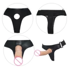 Men And Women Wear Leather Pants Silicone Double Penis Masturbation Device Homosexual Penis Adult Sex Toys Dildo Sex Toys