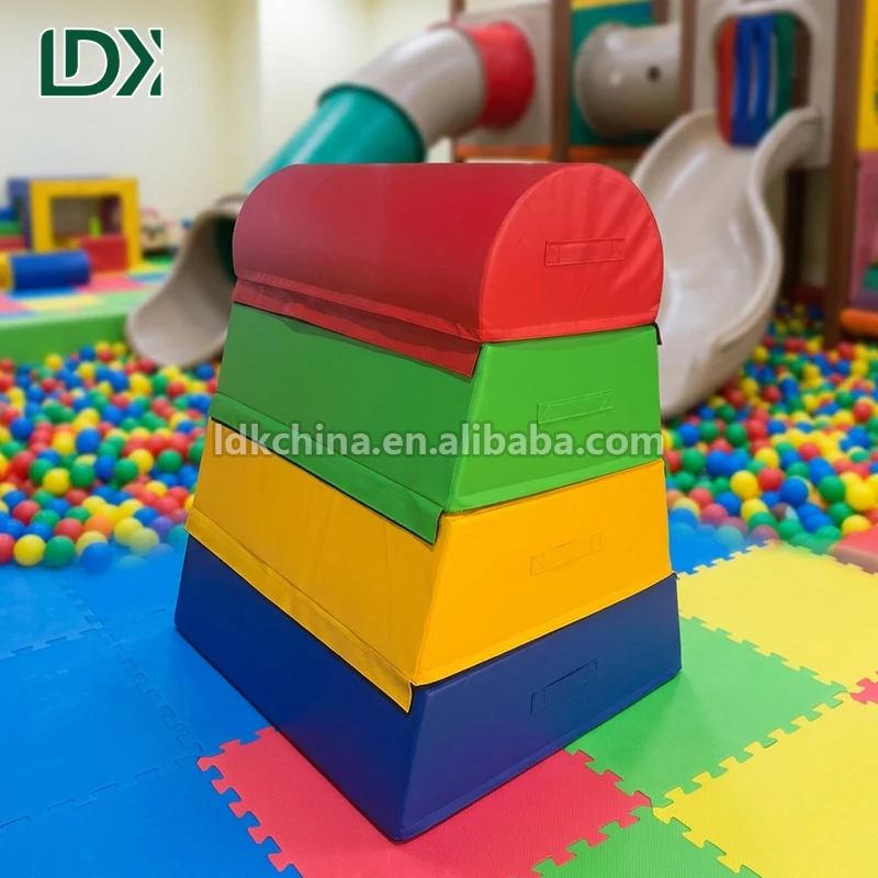 LDK High Density Gymnastics Vaulting Box Section Arc Top Professional Training Platform for Gyms and Sports Clubs