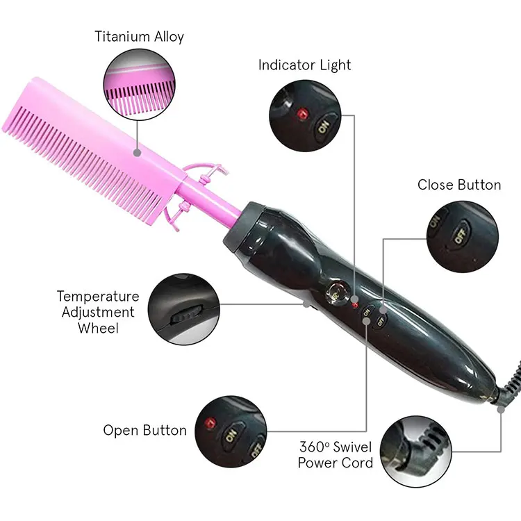 

custom hot comb hair traightener for women,1 Piece