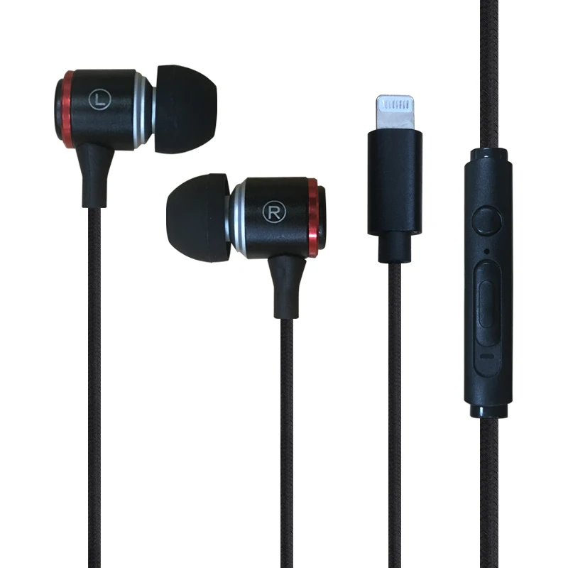 Mfi Certified Wired Headphones In Ear Earphones Lighting C Connector