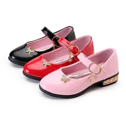 Sequin Girls Princess Party Shoes Children Dress Shoes For Pageant Wedding Shoes Kids Summer Sandal