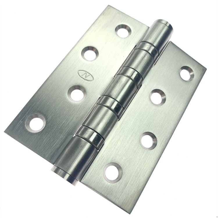 4 Inch 304 Stainless Steel Door Hinge Ball Bearing Butt Hinge 4bb Square Corner Fixed Pin Grease