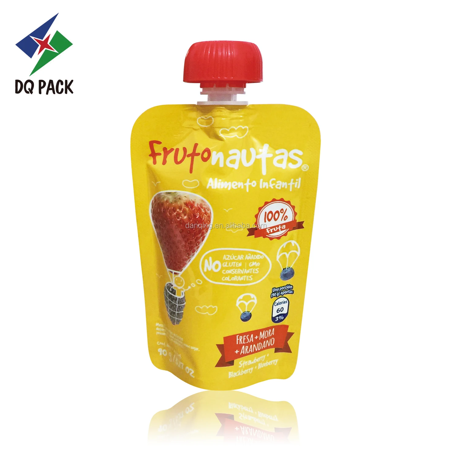 DQ PACK Food Spout shaped Pouch Juice Packaging Drink Packaging