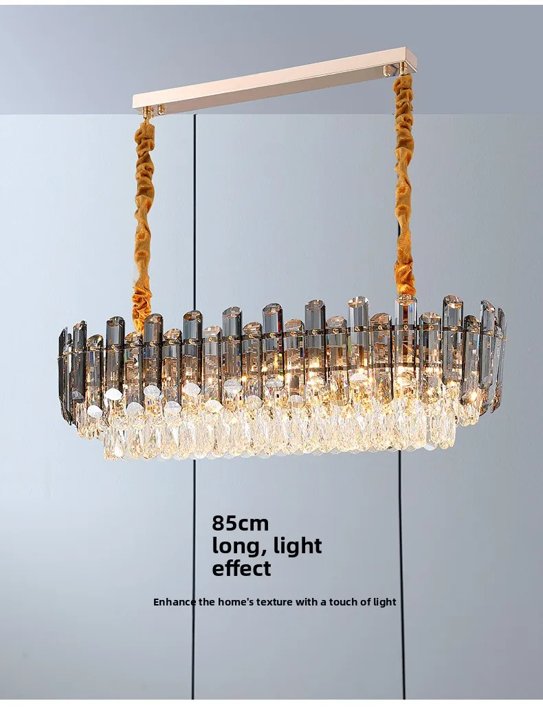 product villa hotel lobby luxurious american style living room postmodern high end light luxury crystal bedroom nordic chandelier-15