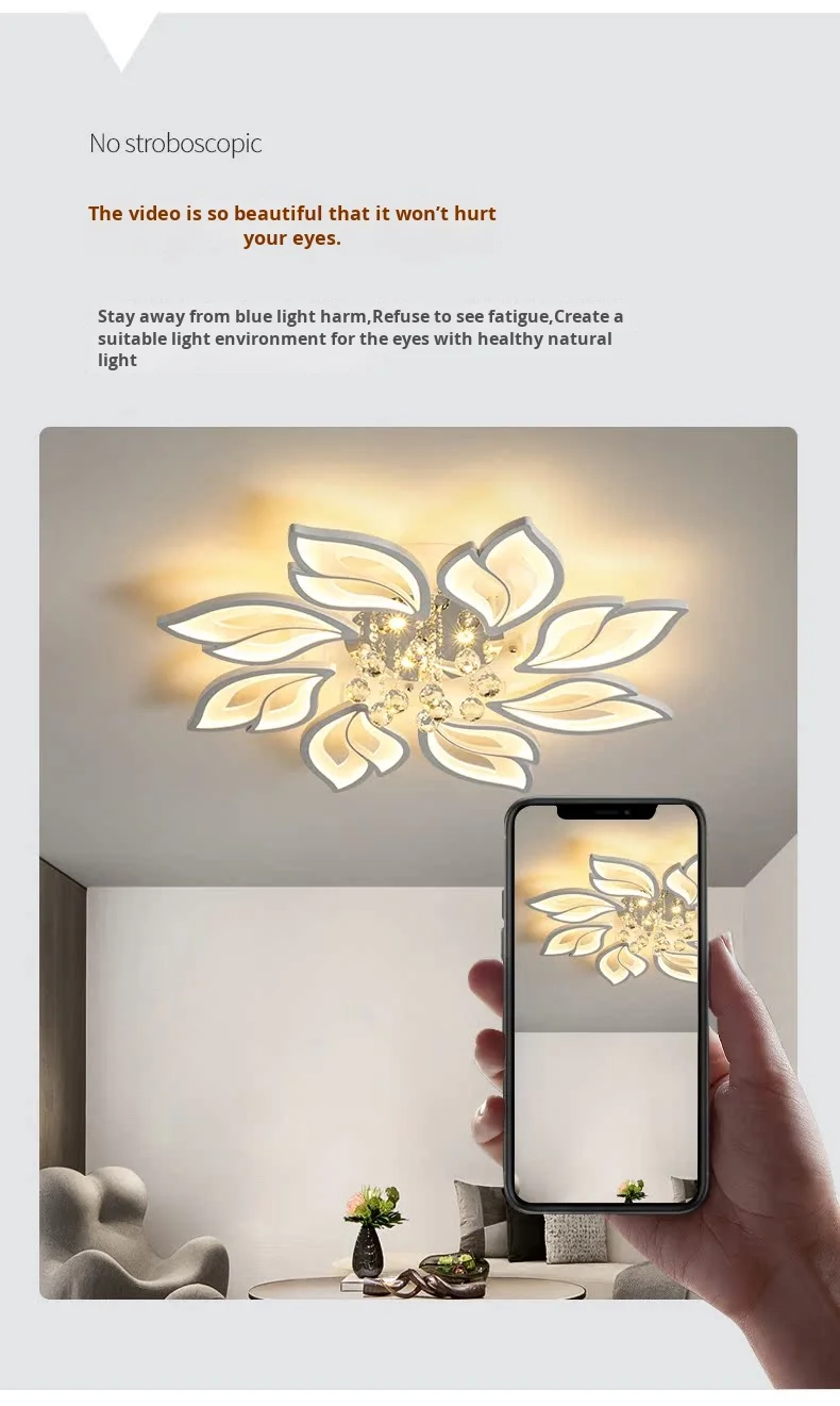 product modern led ceiling light for home living room aluminum chandelier with aluminum base-4