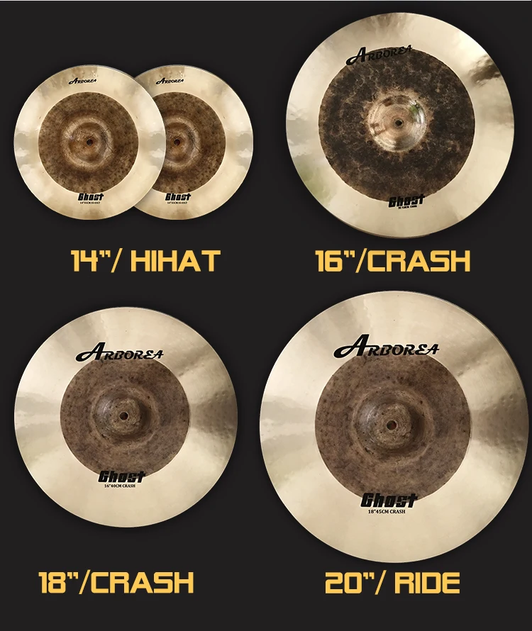 23593円 最大74%OFFクーポン KERREY 14'hihat 16'crash 20'ride Cymbal For Drummer Handmade シンバル