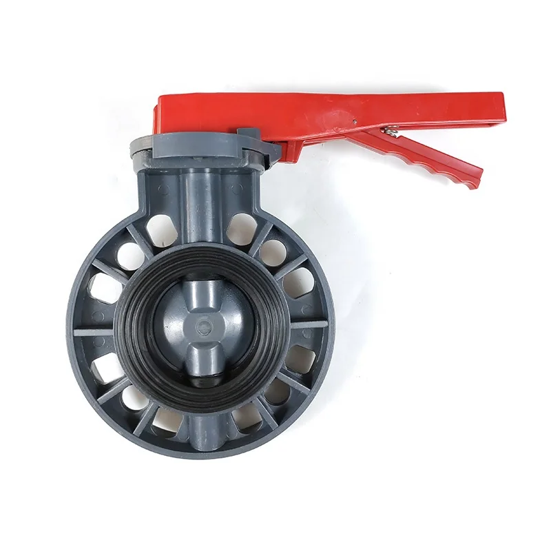 Dkv Pvc Plastic Wafer Butterfly Valves Handle Lever Sch 80 Pvc 4 Inch ...