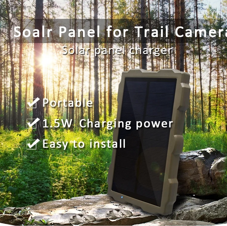 Cheap Trail Game Camera Solar Panel Solar Power Charger For 4g Hunting