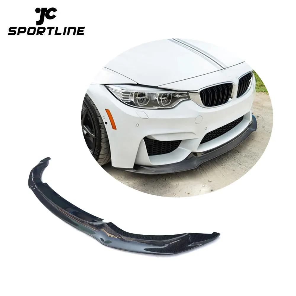 v 风格 m4 m3 碳纤维汽车前唇扰流板为宝马 f82 m4 2d f80 m3 4d 2015