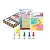 Special Discount Value Sets Colorful Sticky Brited Notes Memo Pad Thumbtack Drawing Pin