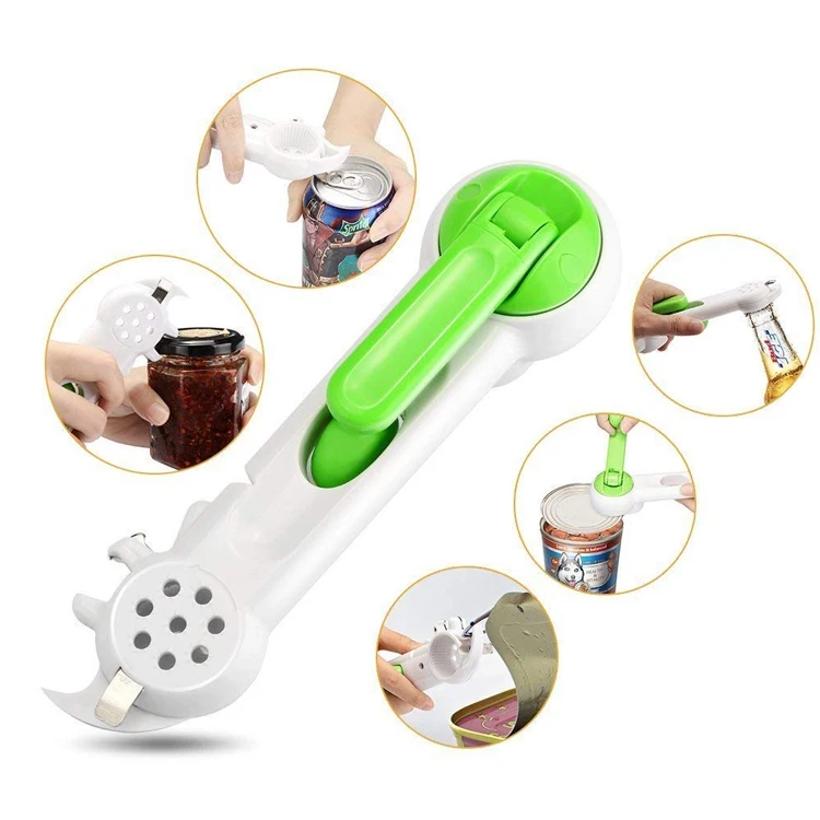 SHOP STORY   7-in-1 Multifunction Manual Can Opener for Jars and Bottles 