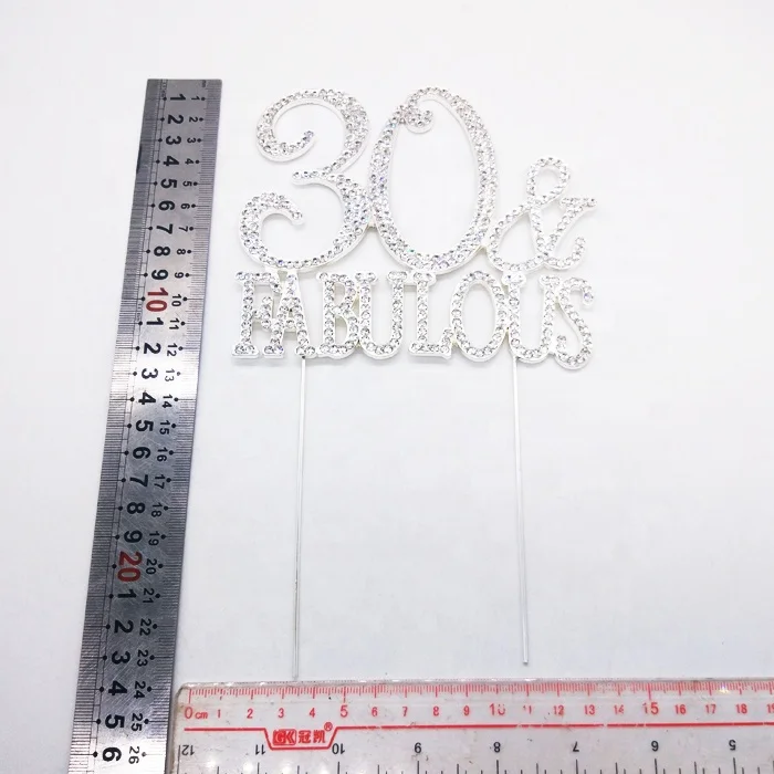 30 fabulous rhinestone cake topper size.jpg