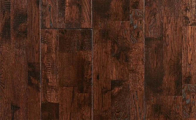 CD Grade UV Lacquer Solid Handscraped Finger Joint Wood Flooring Oak