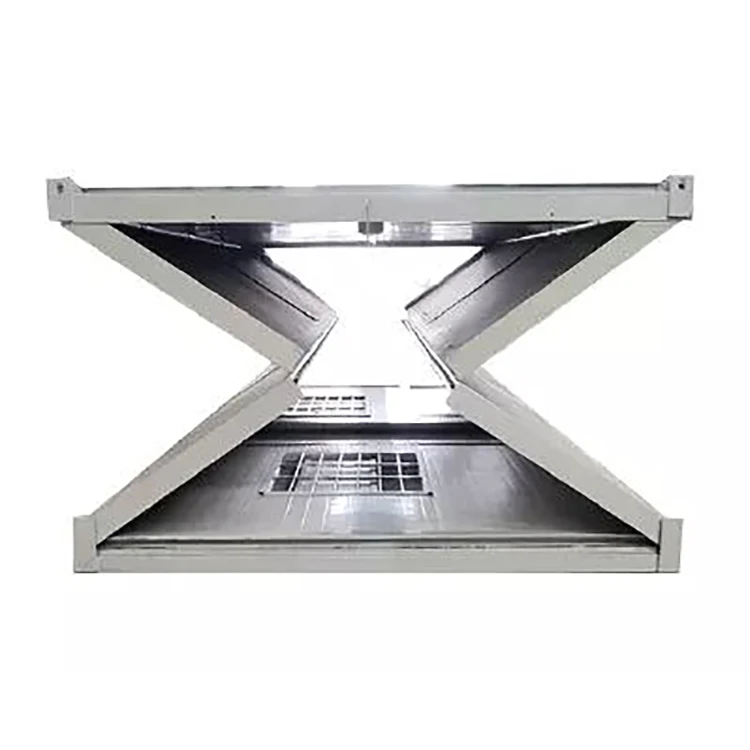 Foldable transport container house