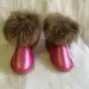2019 sheepskin snow boots high end fluffy raccoon fur trim shoes leather black short boots for women winter