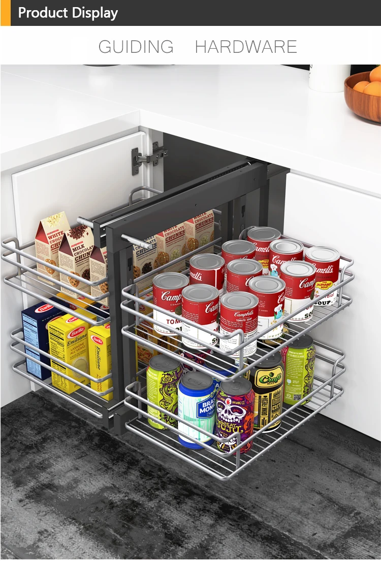 Magic Corner Cabinet Storage Hardware Kitchen Monster Basket Blind ...