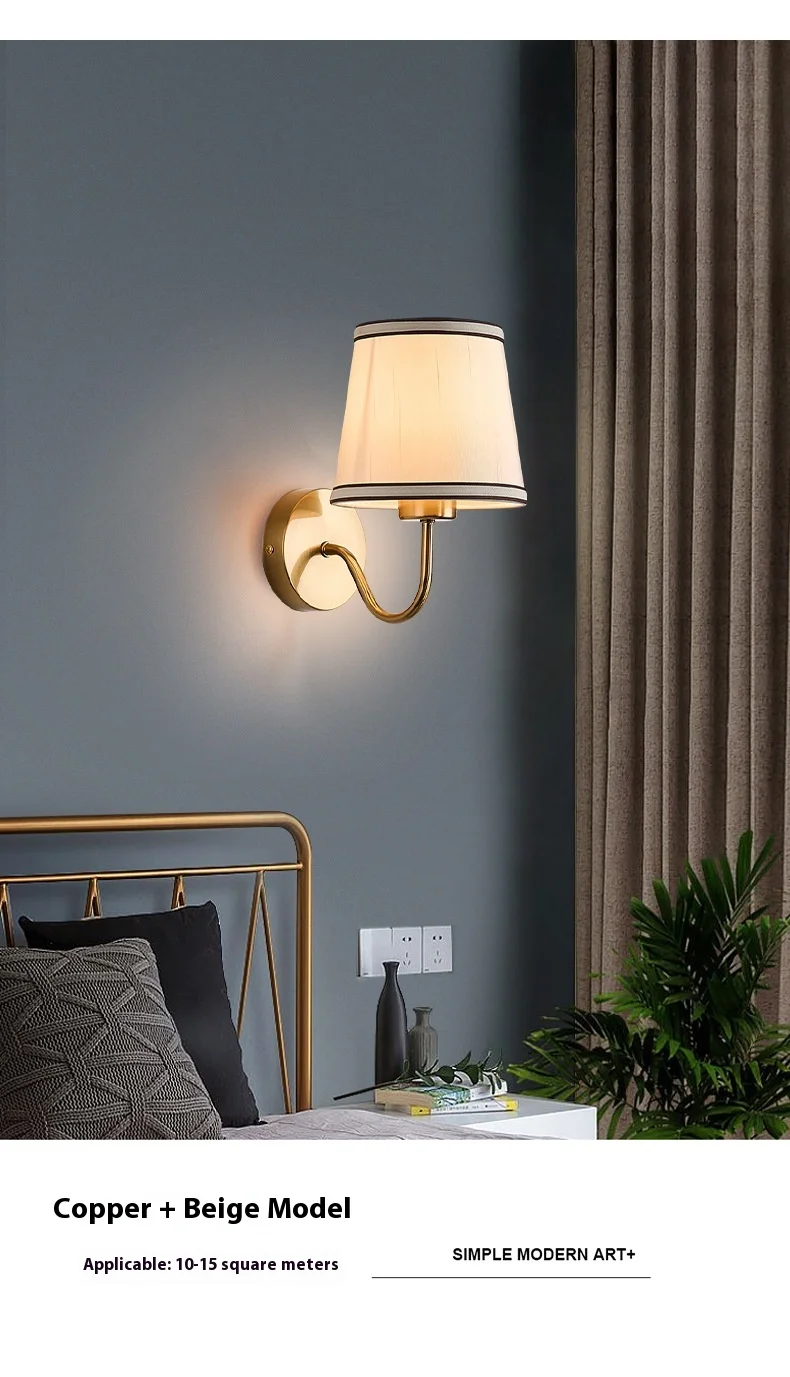 product modern minimalist led wall lamp for bedroom bedside living room balcony corridor staircase iron body touch control-14
