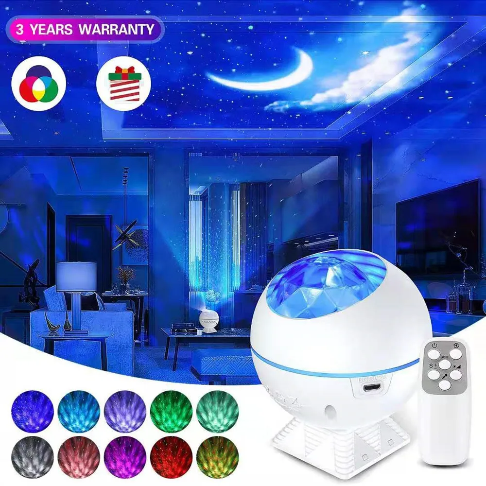 360 Degree Rotating Round Ball Shape Night Light Projector Mini Projector Lamp For Bedroom