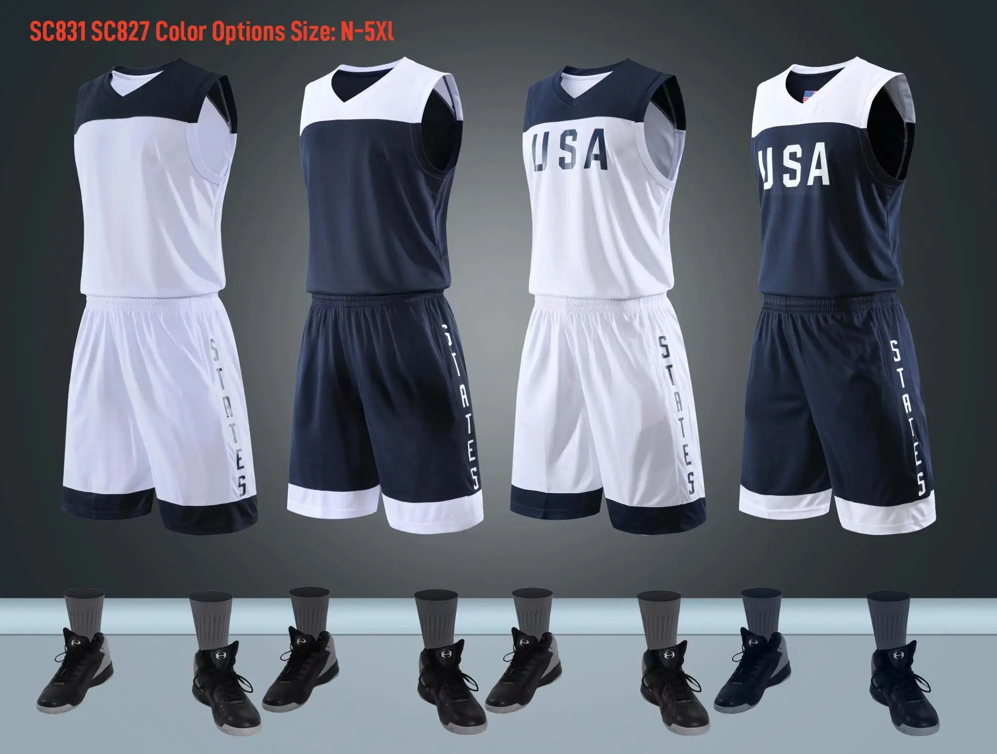 Best Selling In Stock Basketball Uniforms Jerseys Chinese