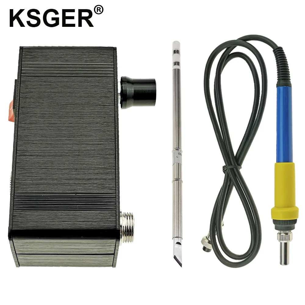 KSGER T12 Soldering Station Iron Tips STM32 V2.01 OLED DIY Kits FX9501 Handle