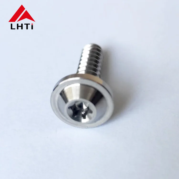 Ti6Al4V titanium pan head tapping screw M6 x 2.5 x 20mm