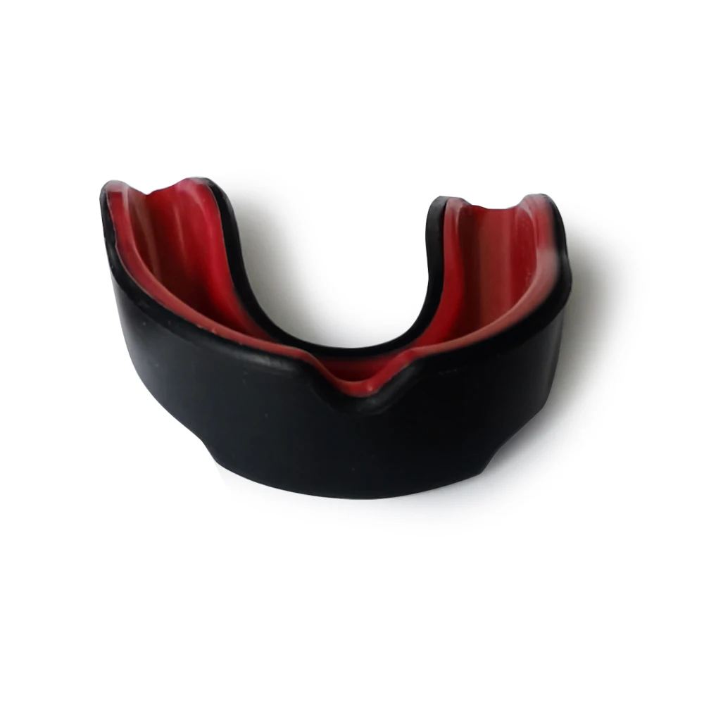 Free Sample Mouth Guard Sports Moldable MouthGuard Kids Mouthpiece Teeth Protective Braces EVA Double Colored for MMA Boxing details