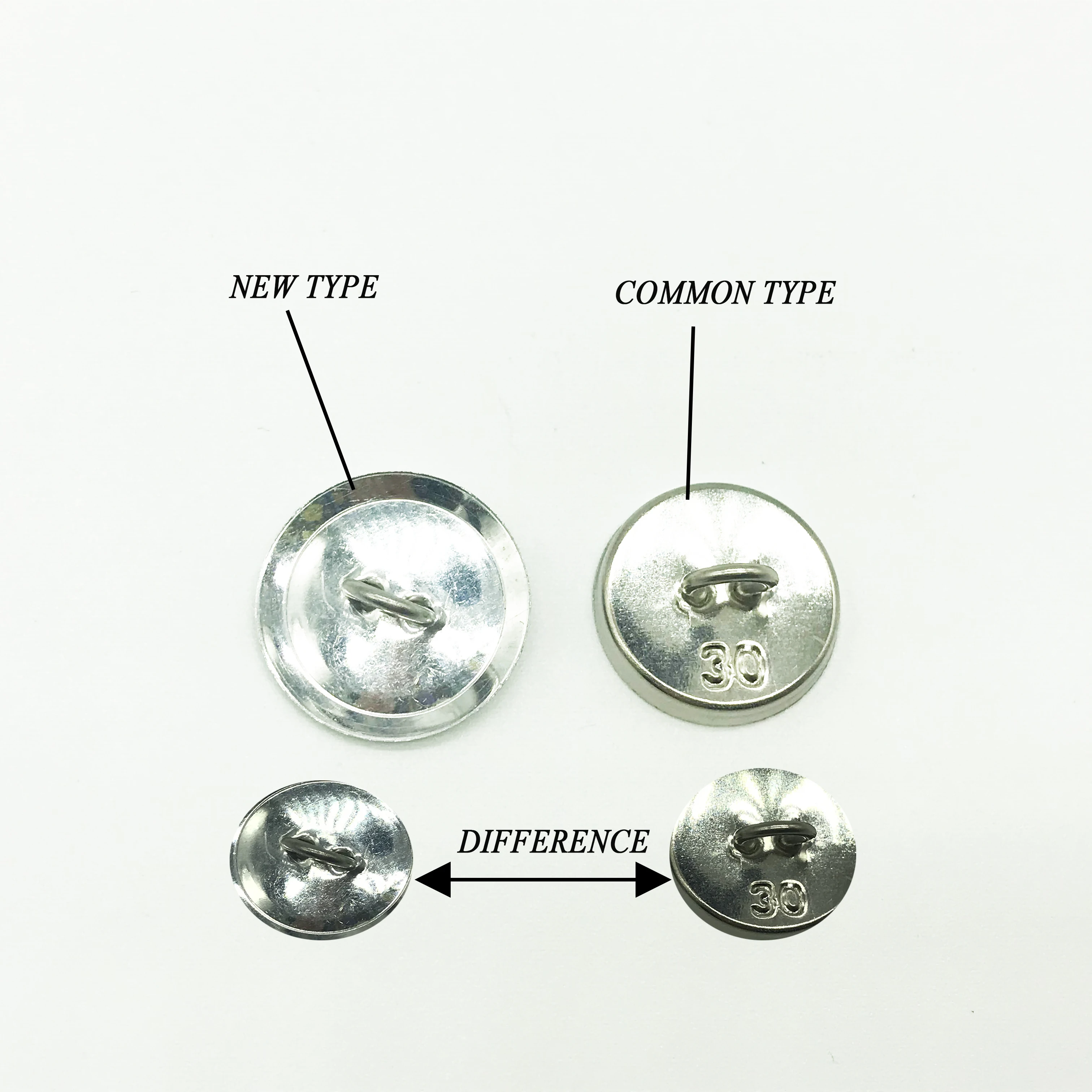 Aluminum Tone Shank Wire Back Fabric Cover Metal Buttons| Alibaba.com