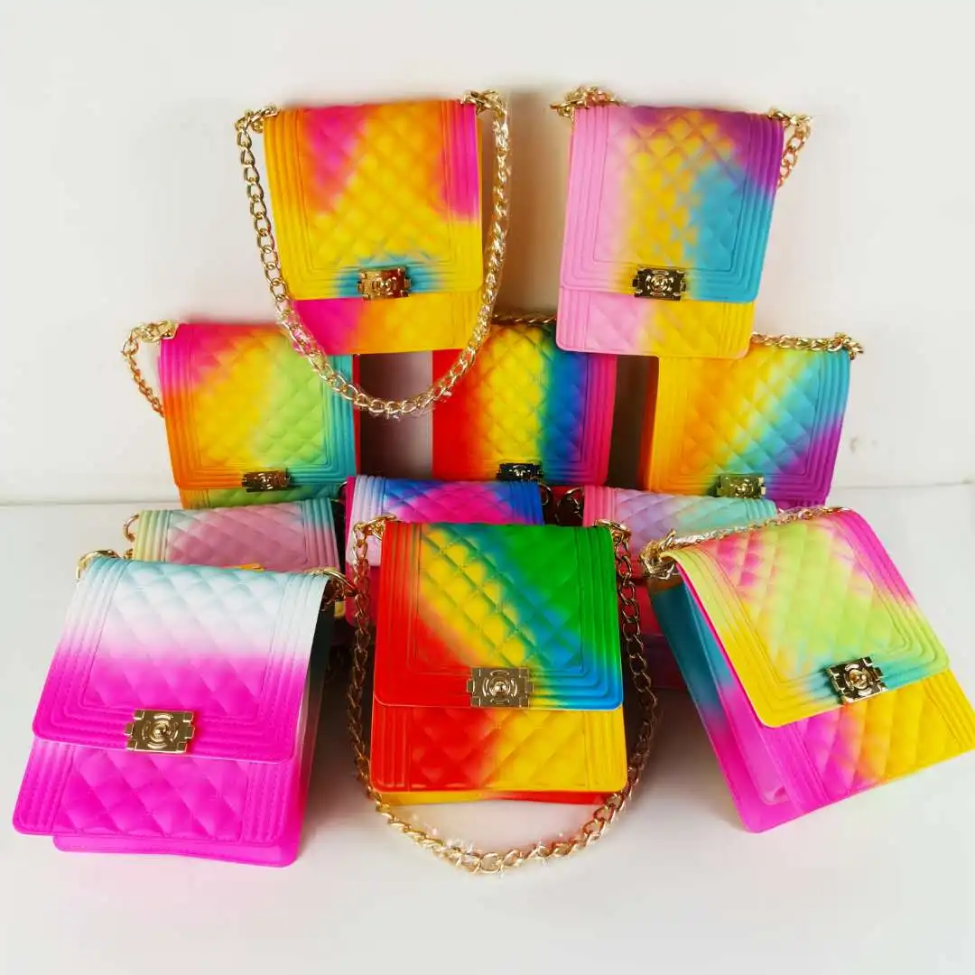 
TS9024 September cheapest price wholesale designer handbag PVC shoulder handbag colorful matte jelly women handbags Jelly purse 