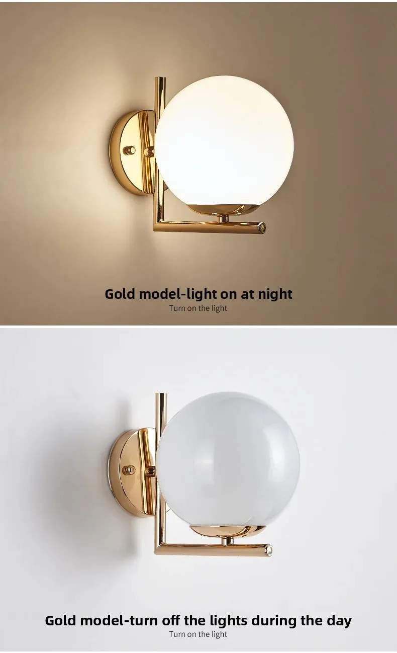 product modern minimalist led wall lamp for bedroom bedside living room balcony corridor staircase iron body touch control-20